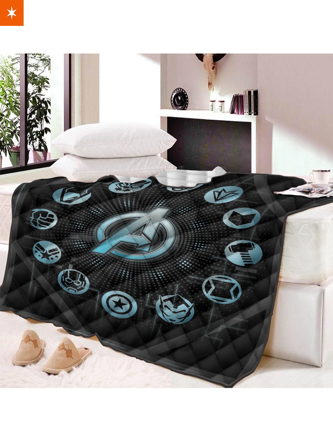 Fandomaniax - Earth's Mightiest Heroes Quilt Blanket