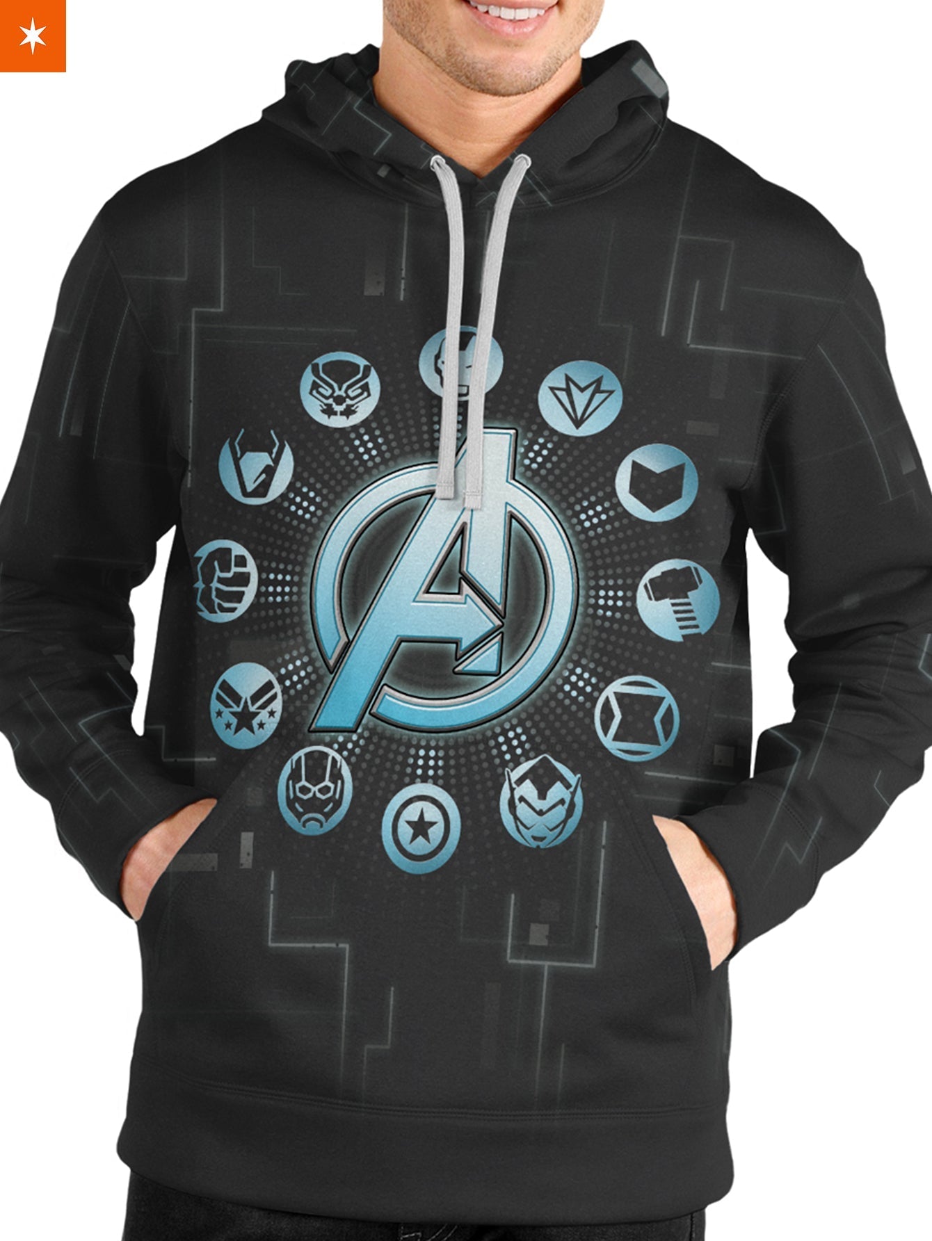 Fandomaniax - Earth's Mightiest Heroes Unisex Pullover Hoodie