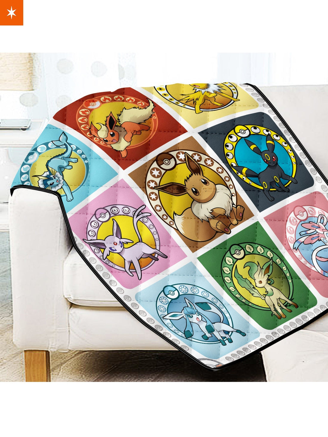 Fandomaniax - Eeveelutions Quilt Blanket