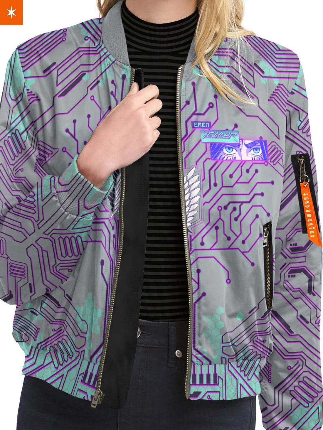 Fandomaniax - Eren Cyber Bomber Jacket