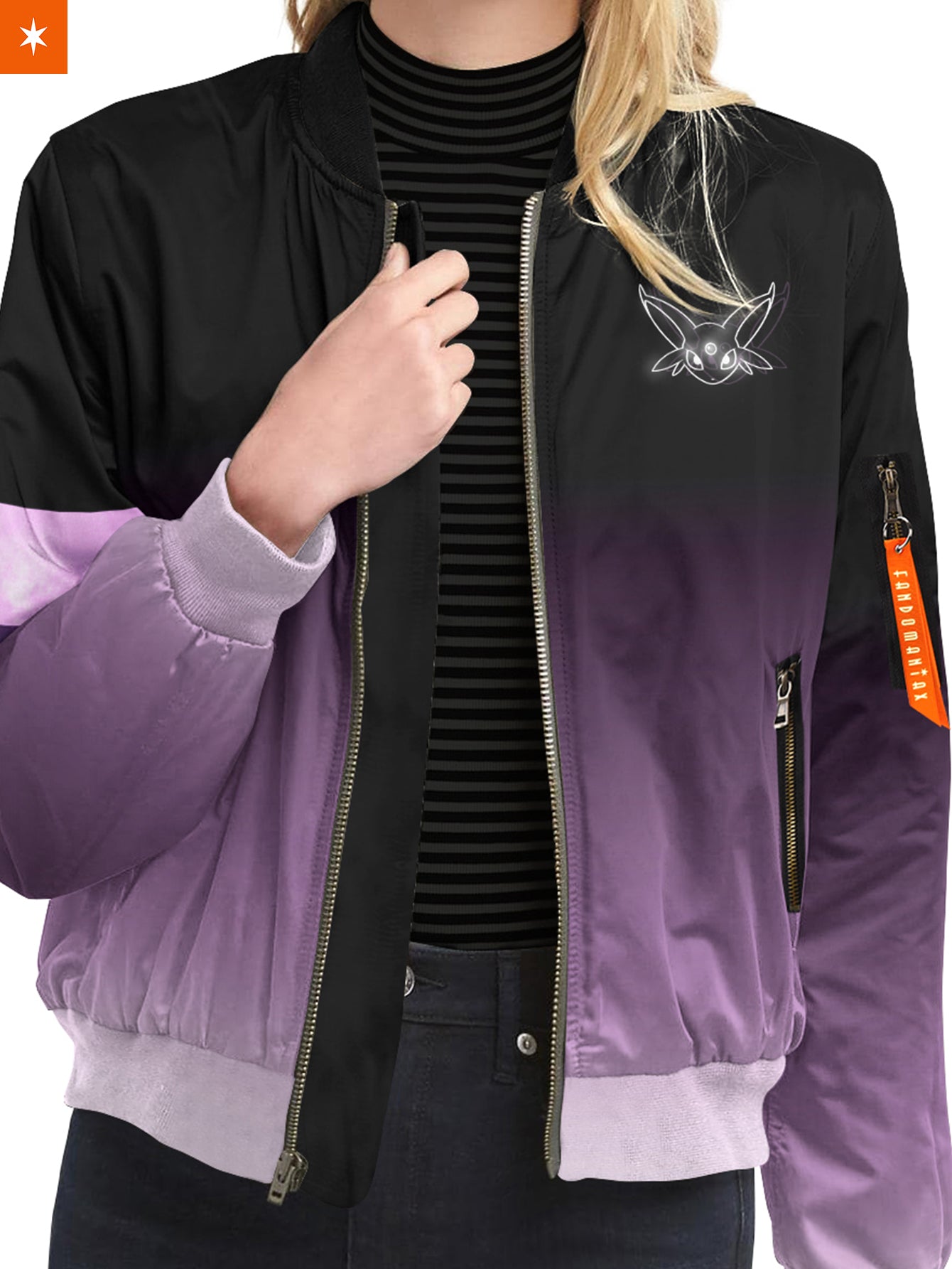 Fandomaniax - Espeon Spirit Bomber Jacket