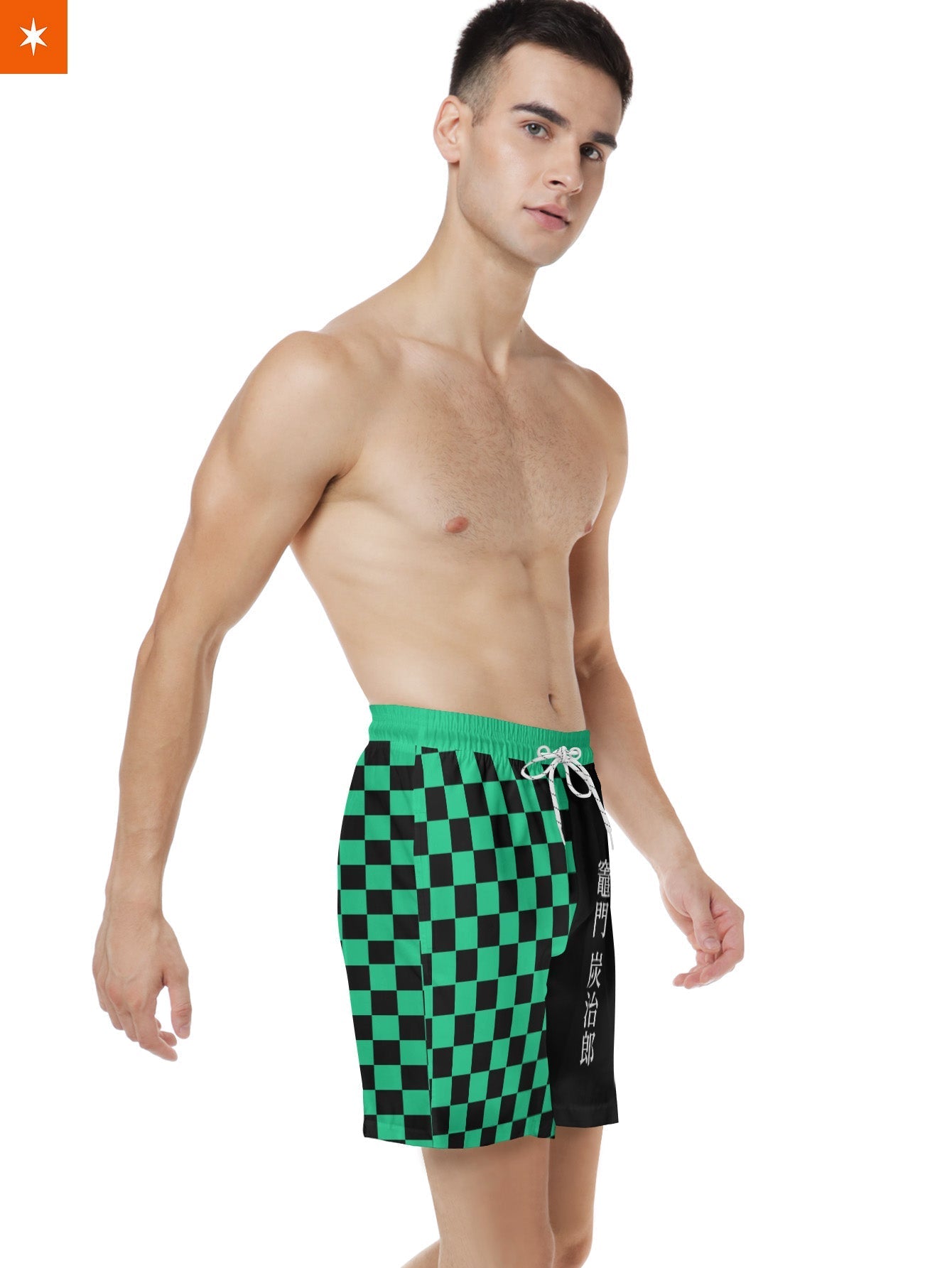 Fandomaniax - Tanjiro Fashion Beach Shorts