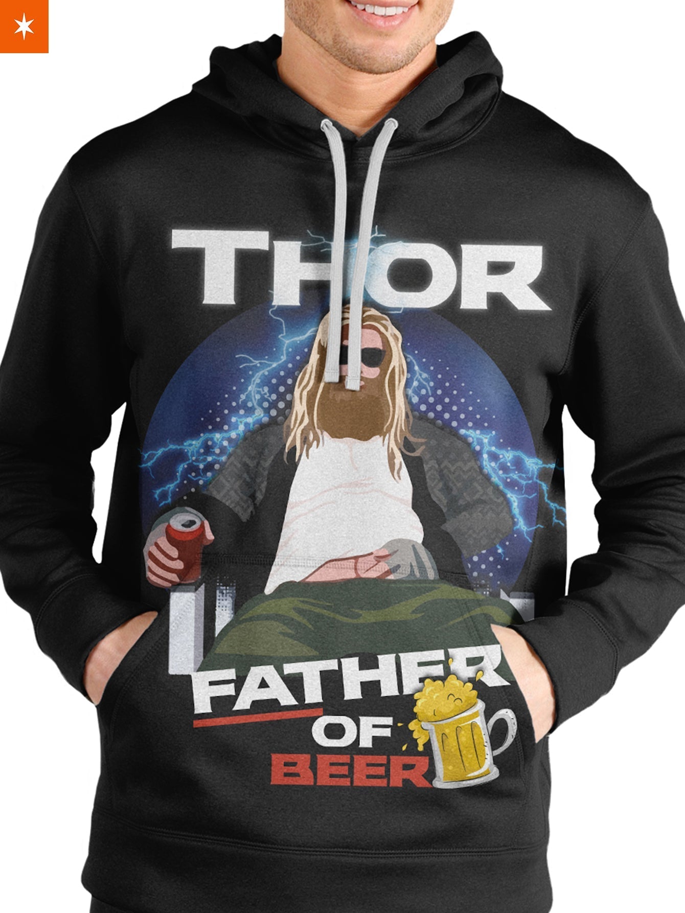 Fandomaniax - FaThor of Beer Unisex Pullover Hoodie