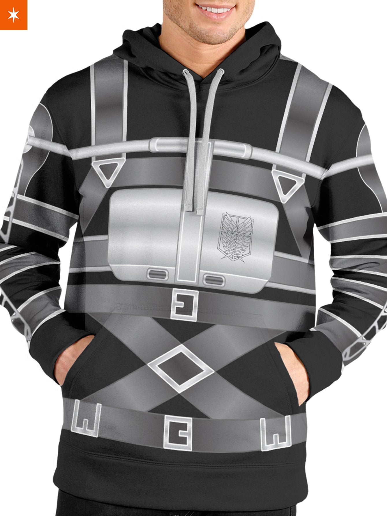 Fandomaniax - Final AOT Uniform Unisex Pullover Hoodie