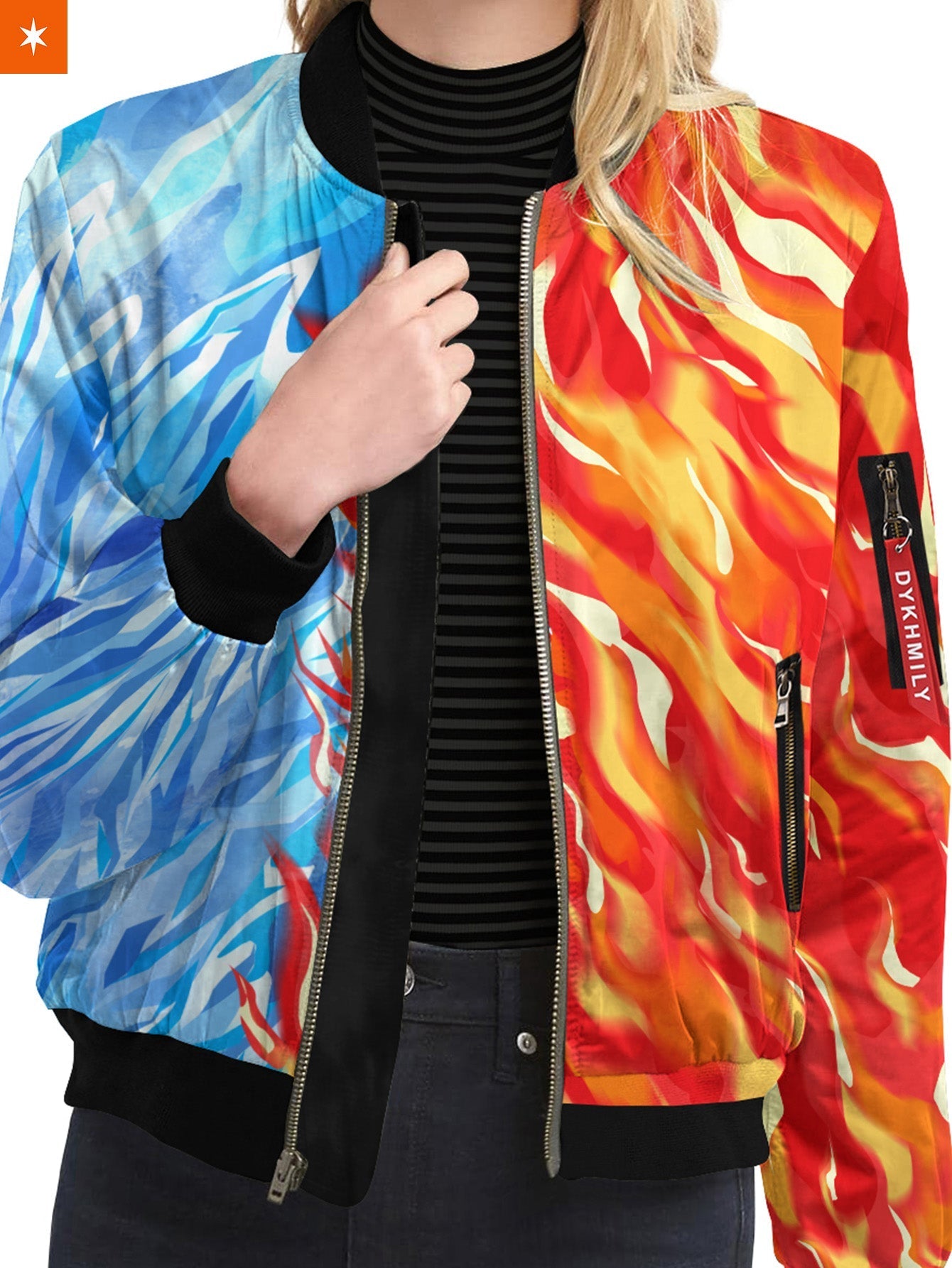 Fandomaniax - Fire and Ice Todoroki Shoto Bomber Jacket