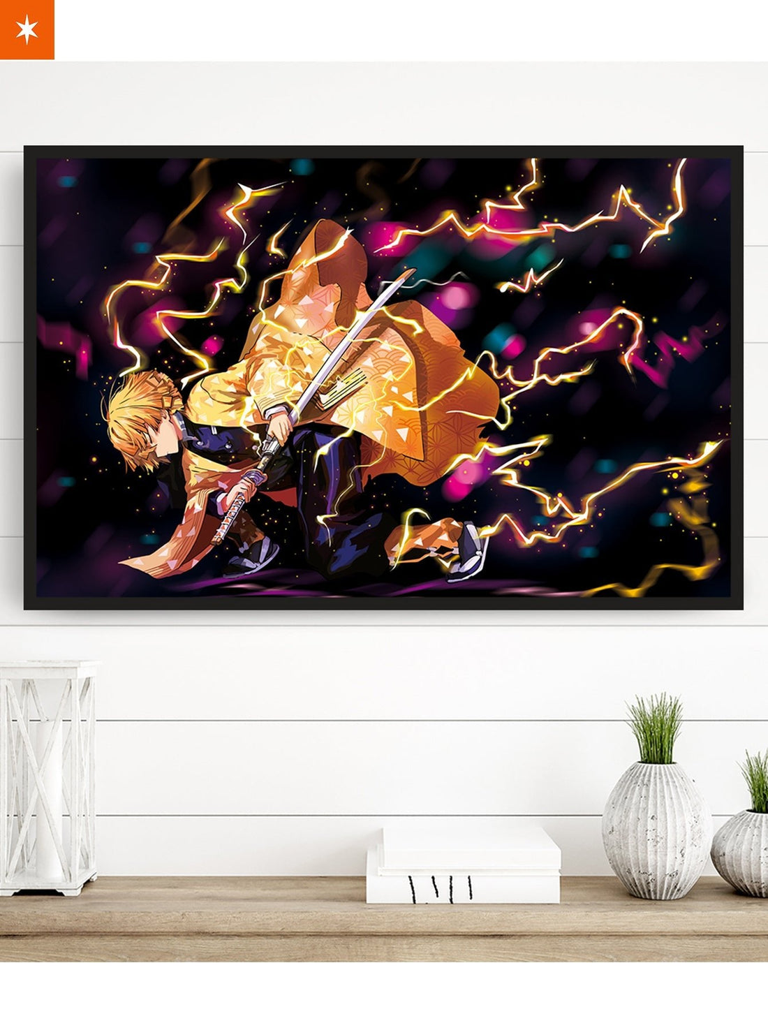 Fandomaniax - Fire and Thunder Breathing 3D Transition Canvas