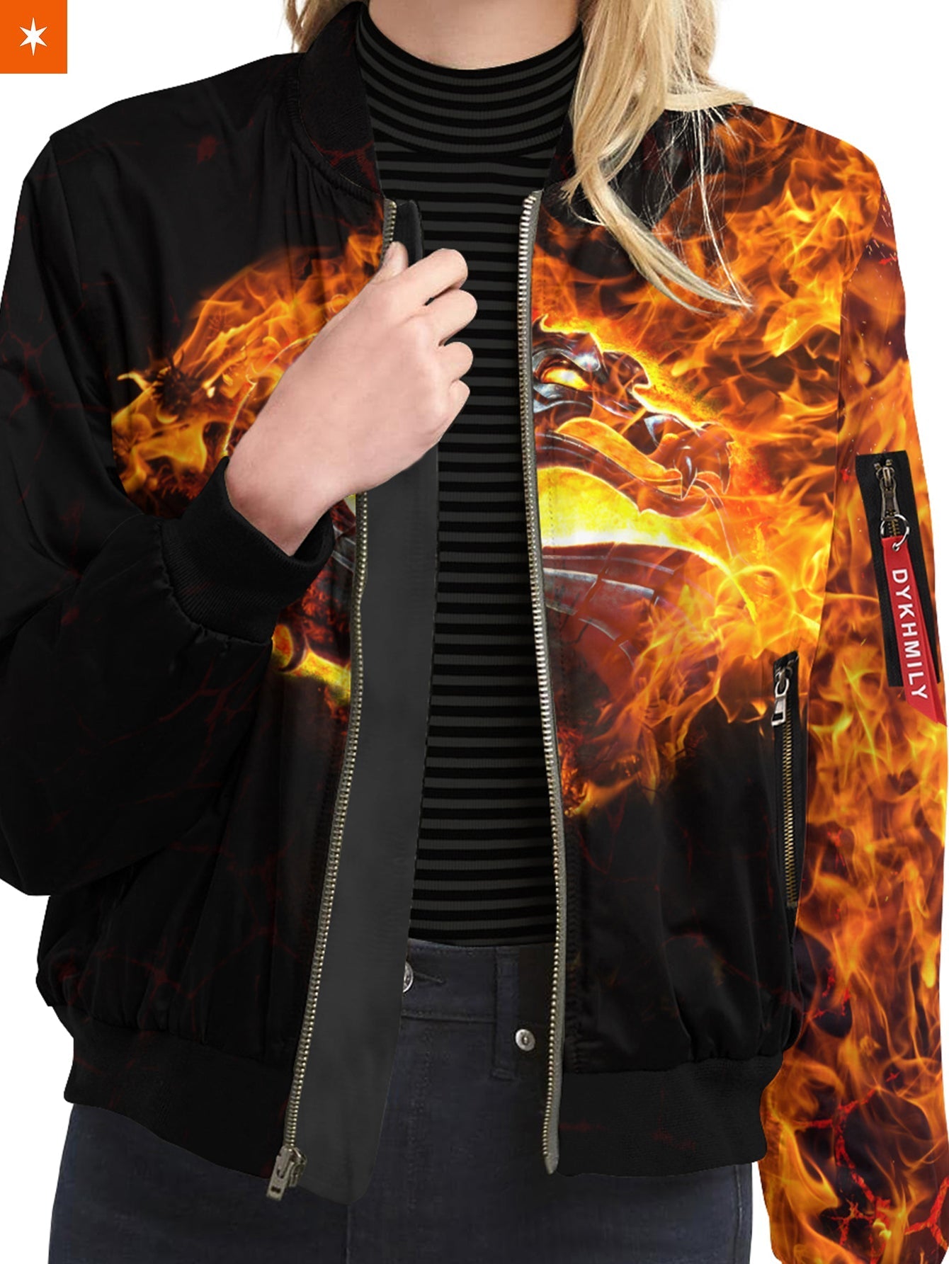 Fandomaniax - Fire Warrior Bomber Jacket