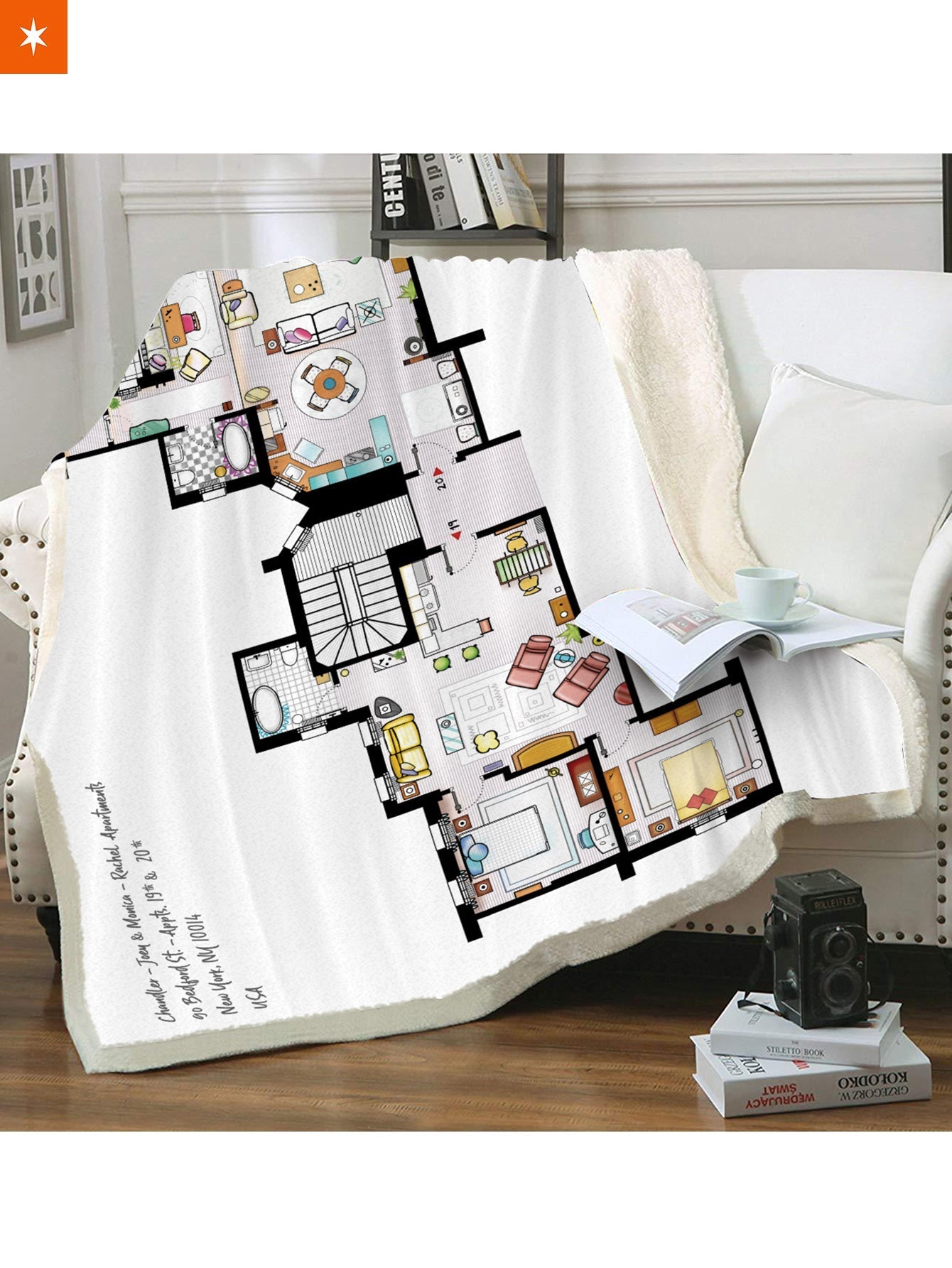 Fandomaniax - Friends Apartment Throw Blanket