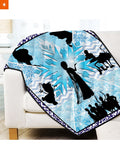 Fandomaniax - Frozen Fractals Quilt Blanket