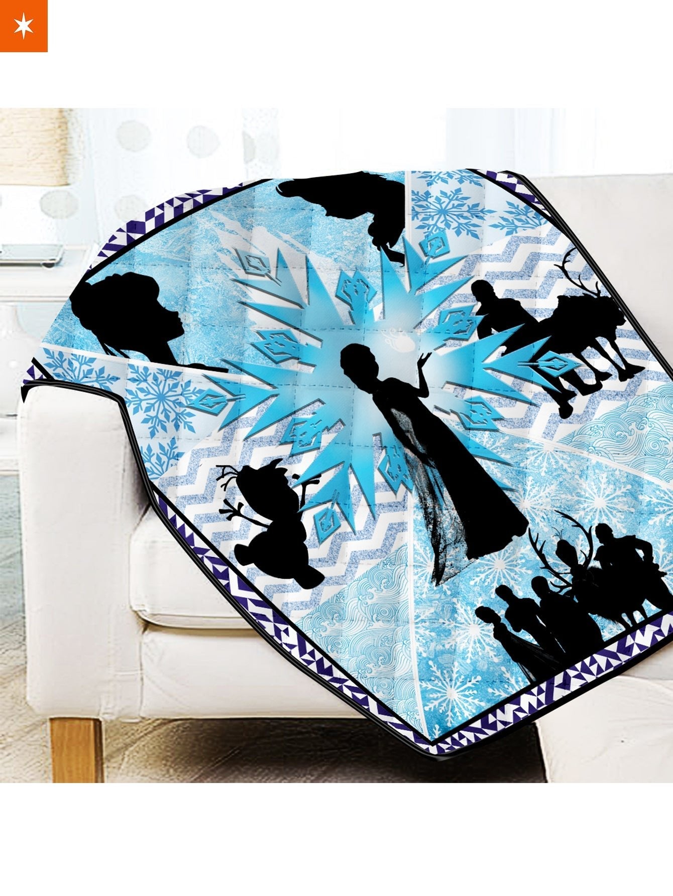 Fandomaniax - Frozen Fractals Quilt Blanket