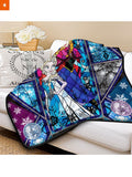 Fandomaniax - Frozen Stained Glass Quilt Blanket