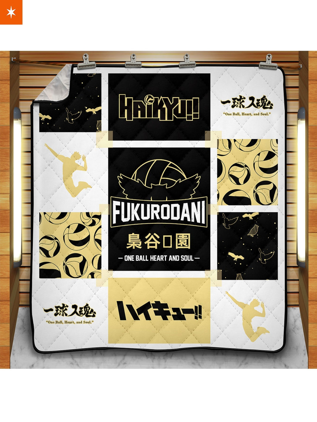 Fandomaniax - Fukurodani Cozy Quilt Blanket