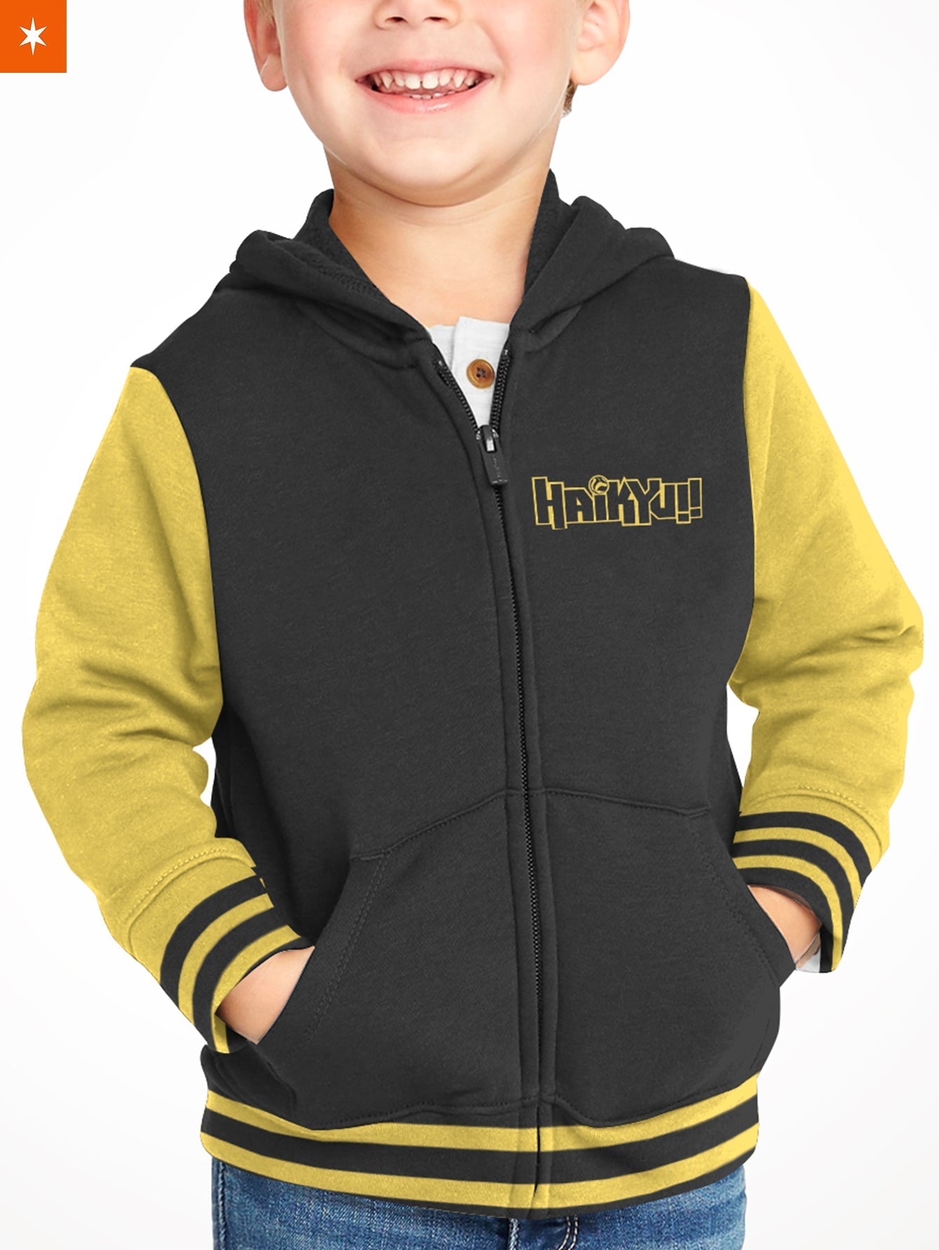 Fandomaniax - Fukurodani Strongest From The East Kids Unisex Zipped Hoodie