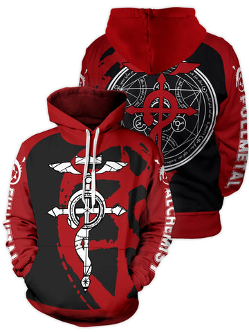 Fandomaniax - Fullmetal Alchemist Unisex Pullover Hoodie