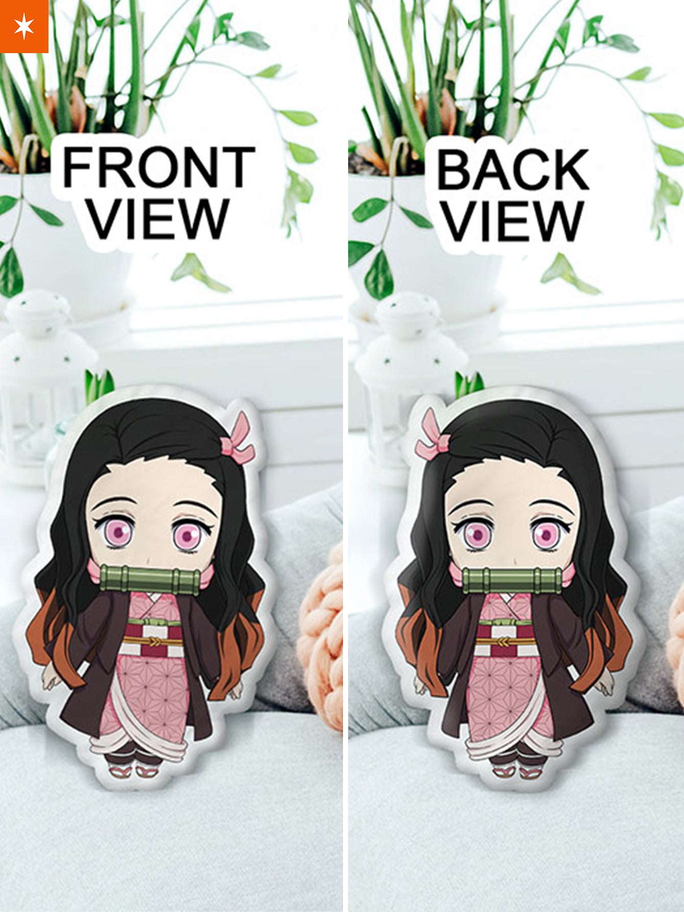 Fandomaniax - Fun Nezuko Shaped Pillow