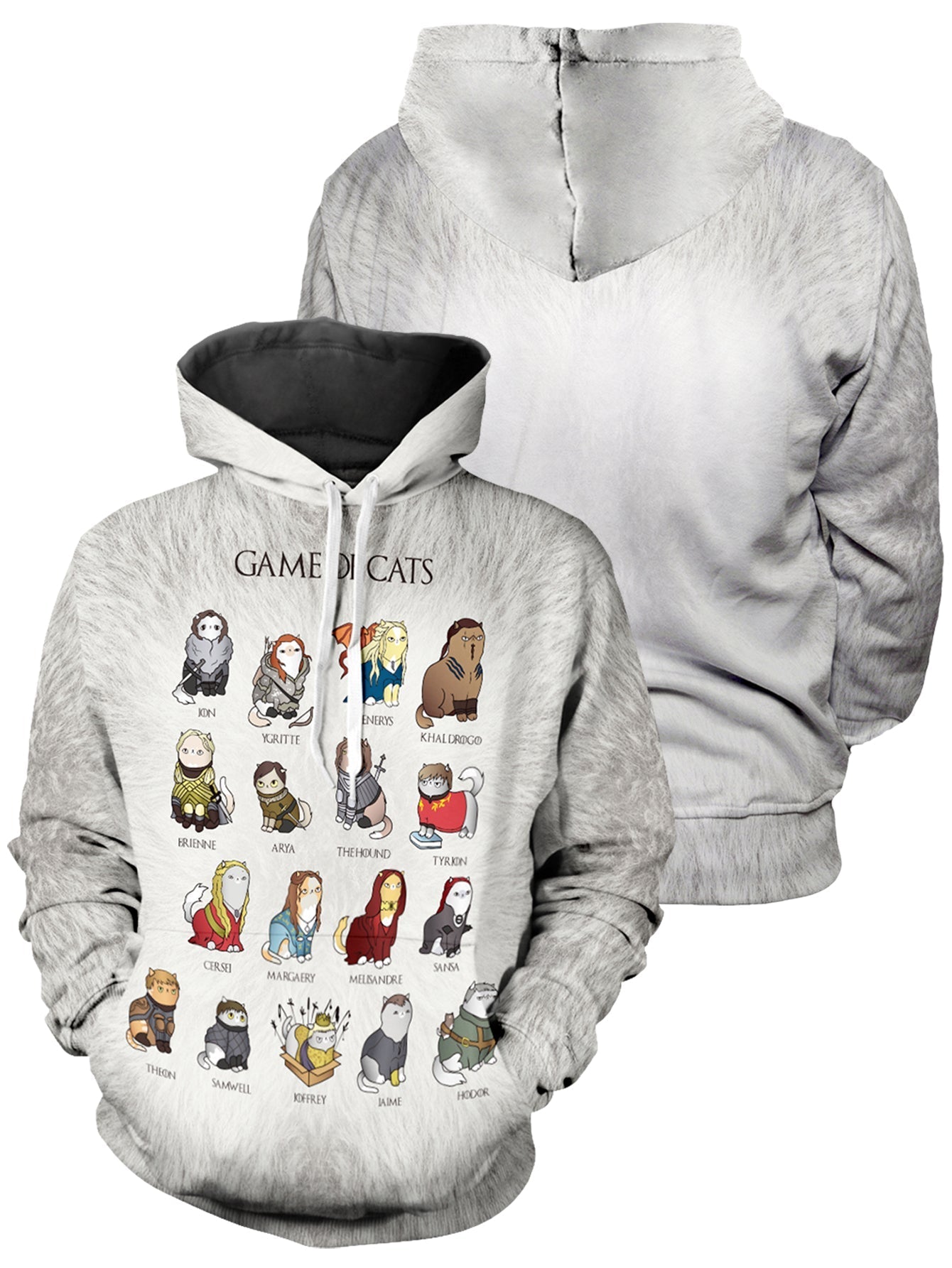 Fandomaniax - Game of Cats Unisex Pullover Hoodie