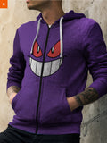 Fandomaniax - Gengar Unisex Zipped Hoodie