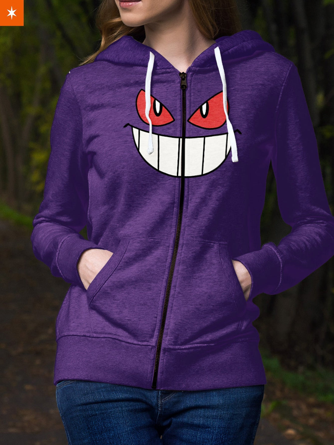 Fandomaniax - Gengar Unisex Zipped Hoodie