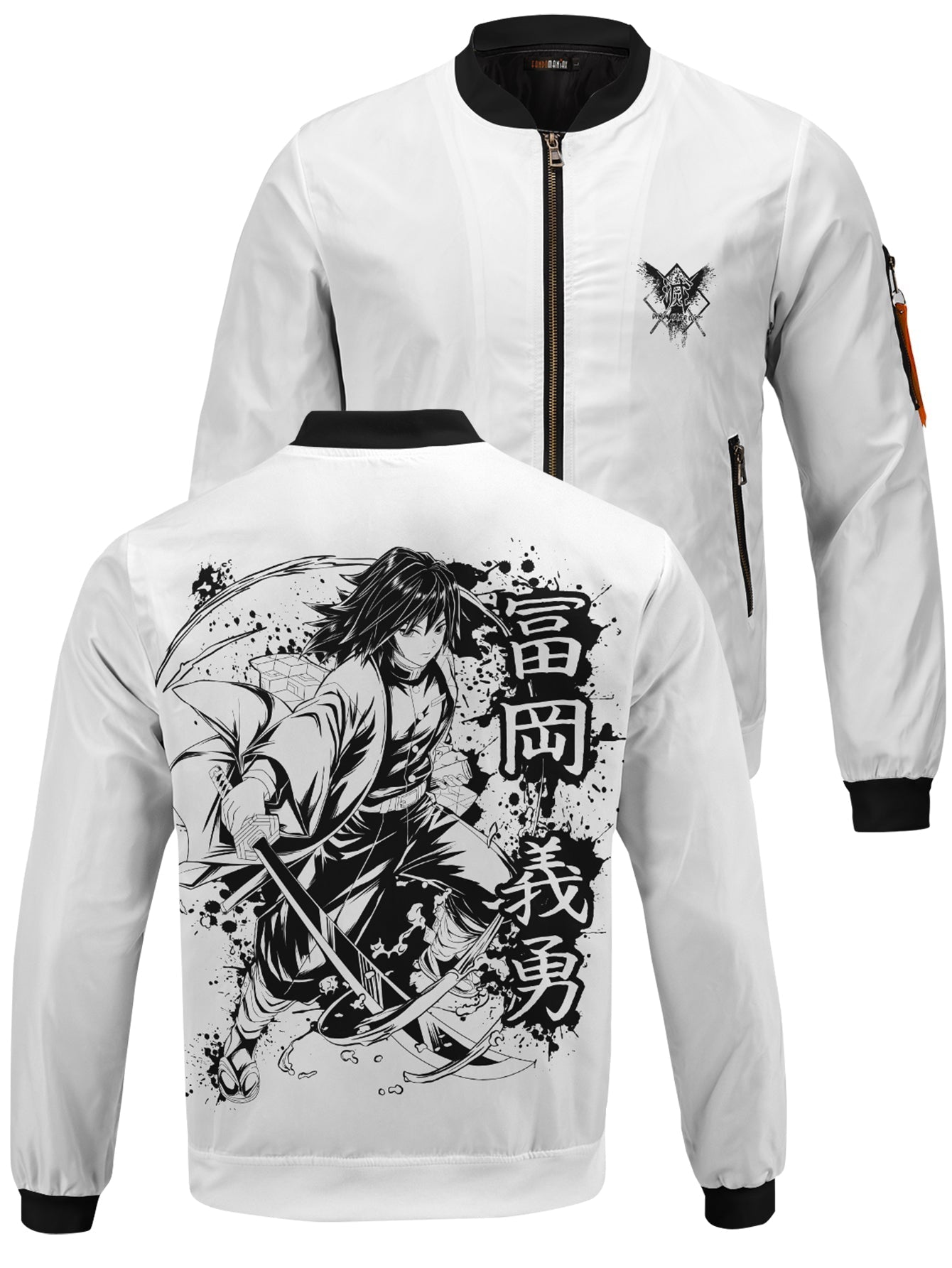 Fandomaniax - Giyu B&W Bomber Jacket