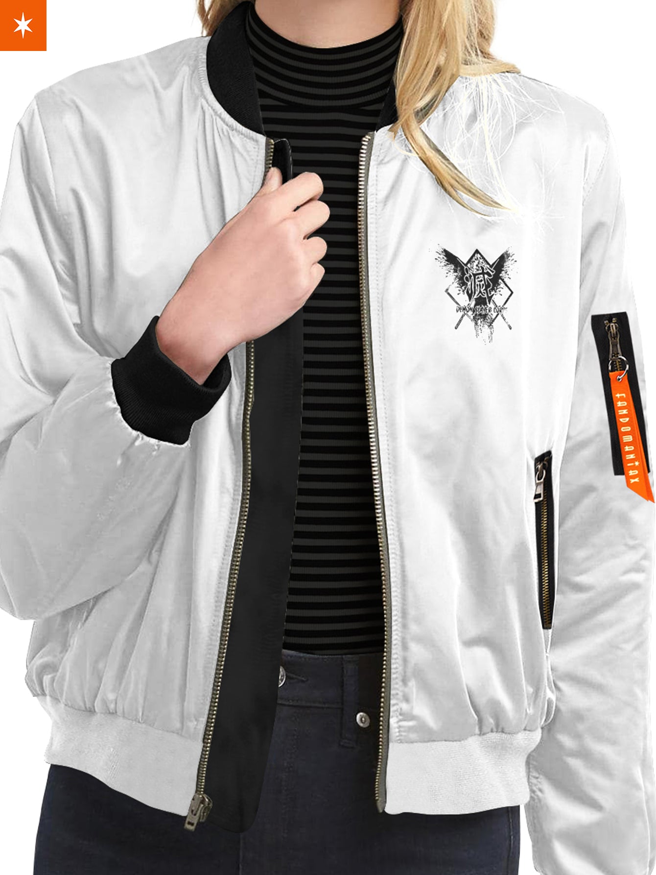 Fandomaniax - Giyu B&W Bomber Jacket