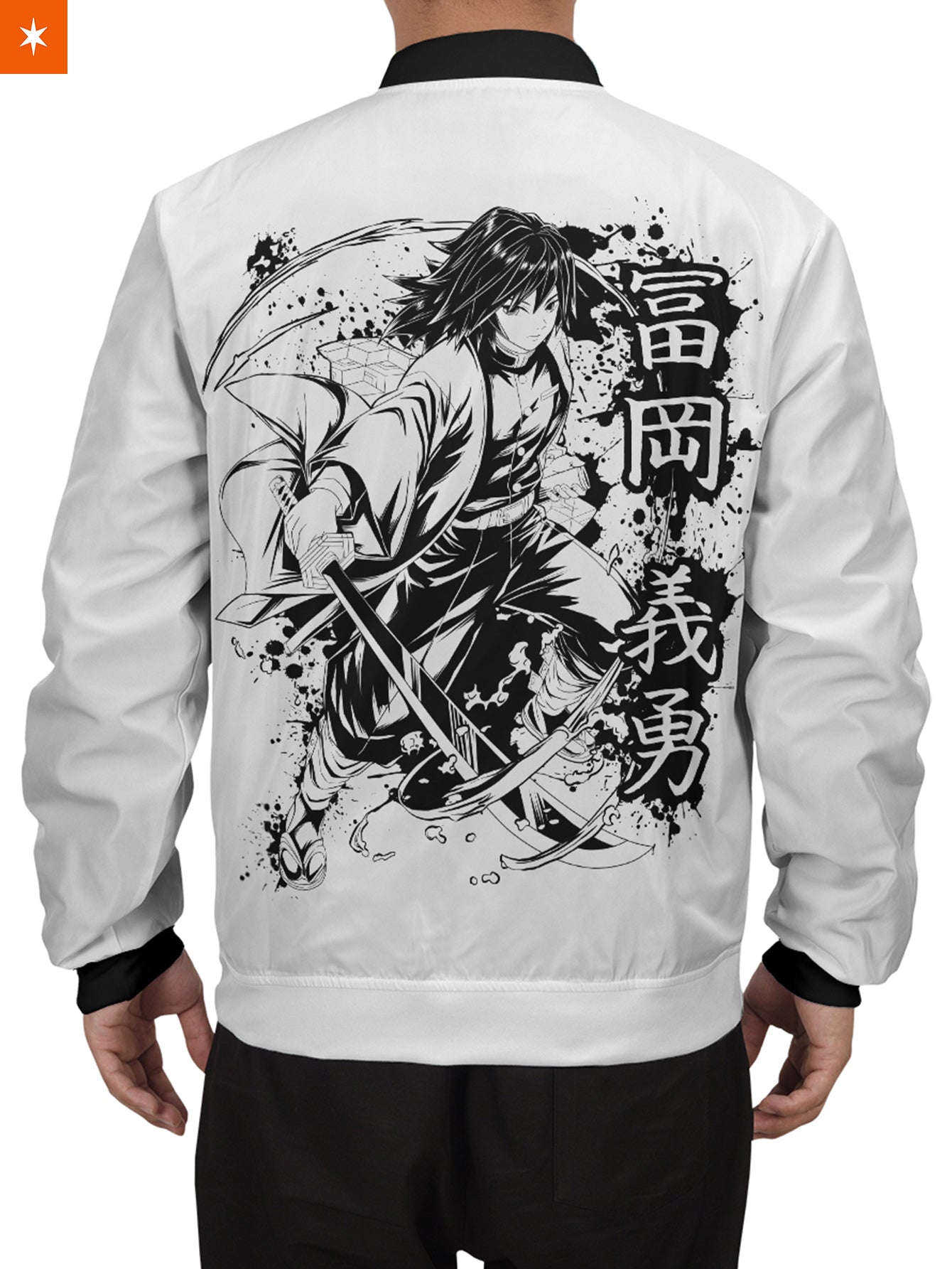 Fandomaniax - Giyu B&W Bomber Jacket