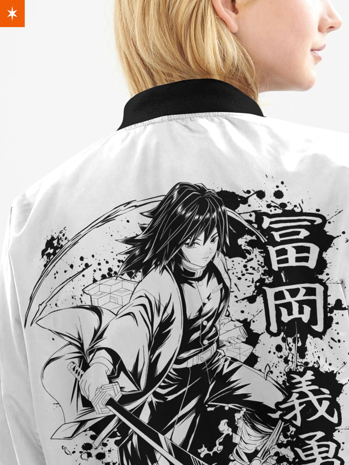 Fandomaniax - Giyu B&W Bomber Jacket