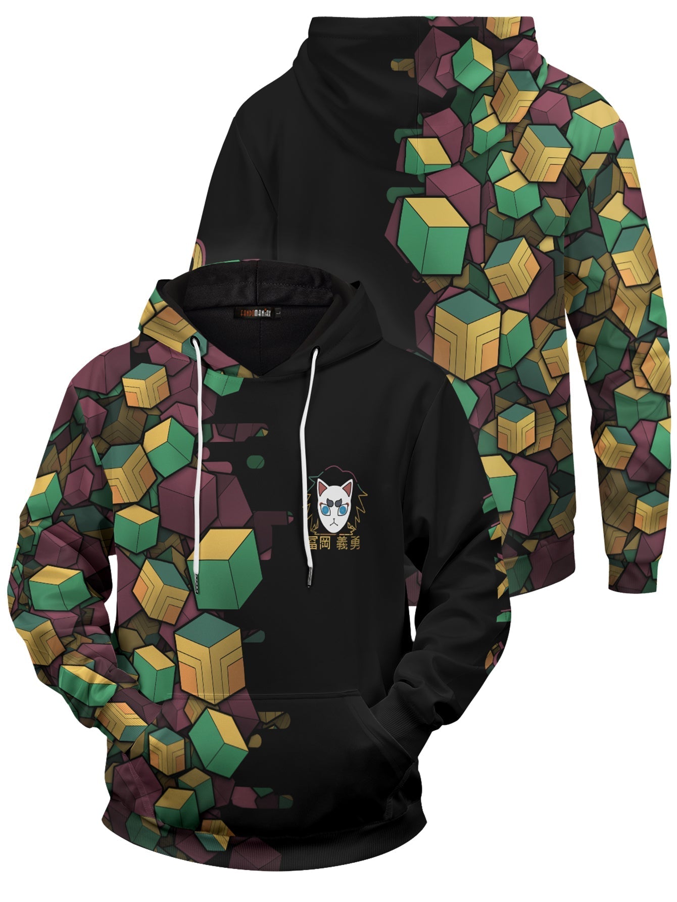 Fandomaniax - Giyu Cube Unisex Pullover Hoodie