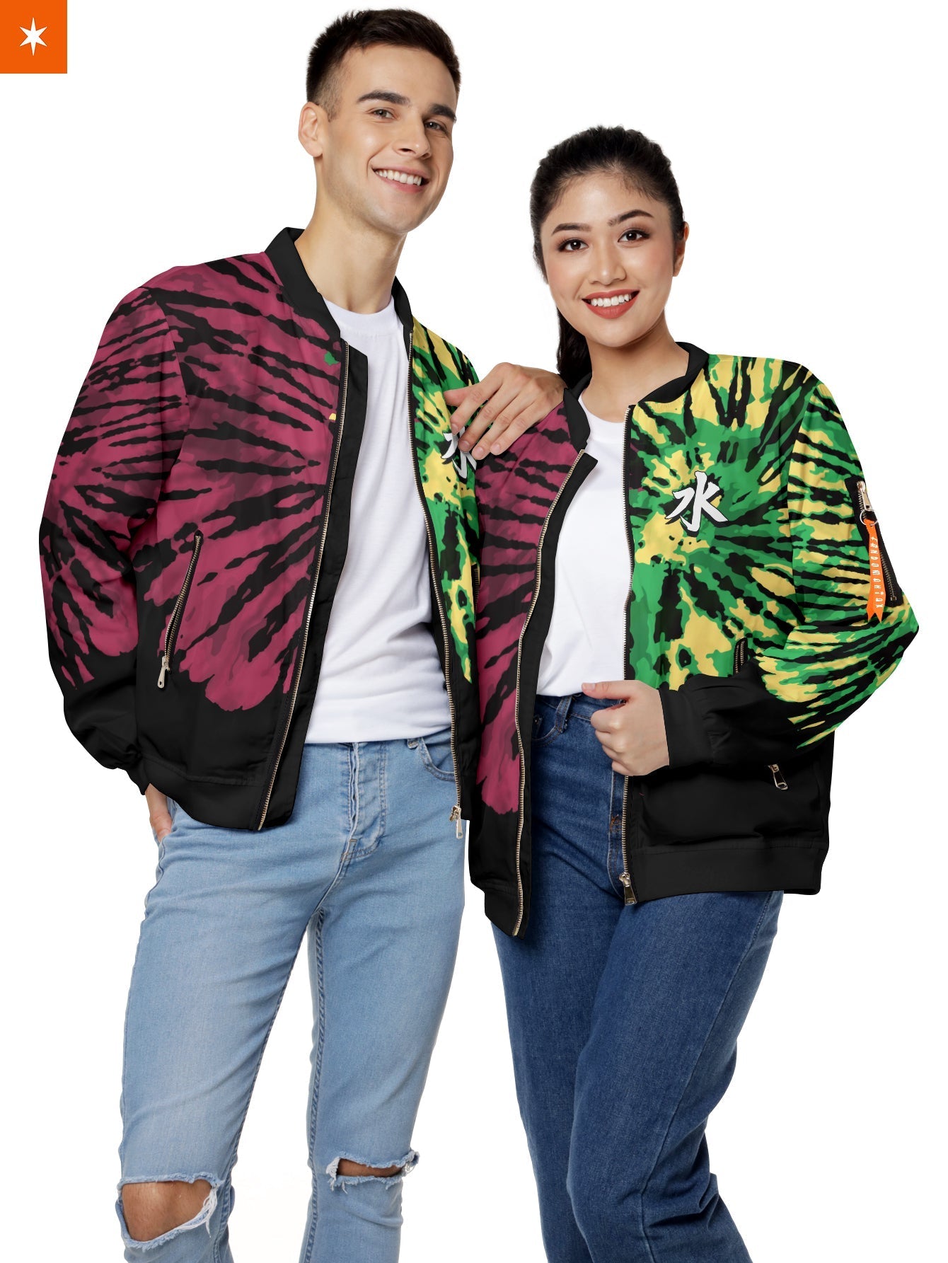 Fandomaniax - Giyu Tie Dye Bomber Jacket