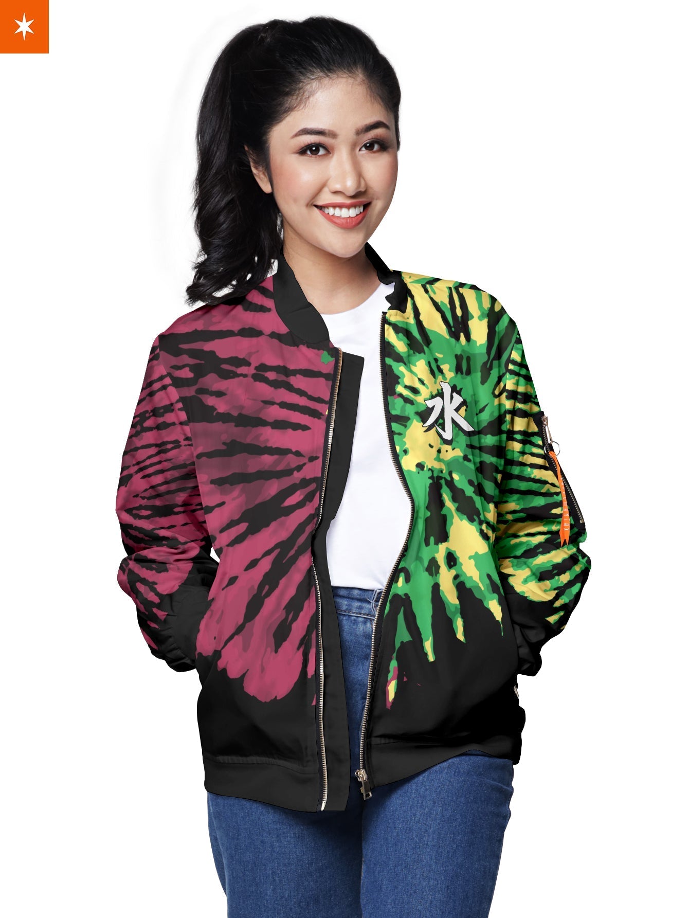 Fandomaniax - Giyu Tie Dye Bomber Jacket