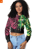 Fandomaniax - Giyu Tie Dye Cropped Hoodie