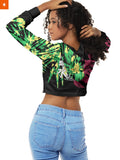 Fandomaniax - Giyu Tie Dye Cropped Hoodie