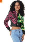 Fandomaniax - Giyu Tie Dye Cropped Hoodie