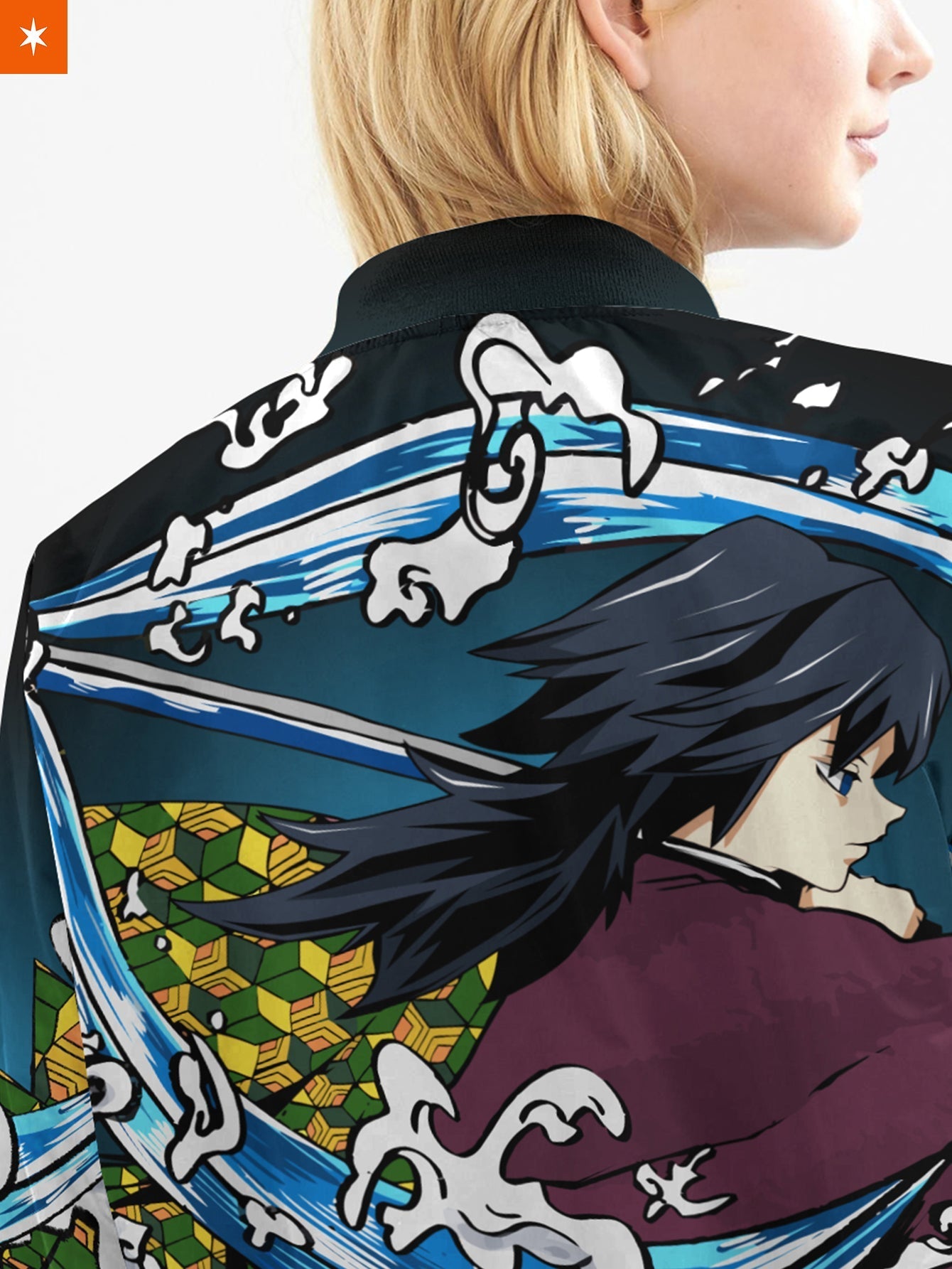 Fandomaniax - Giyu Water Style Bomber Jacket