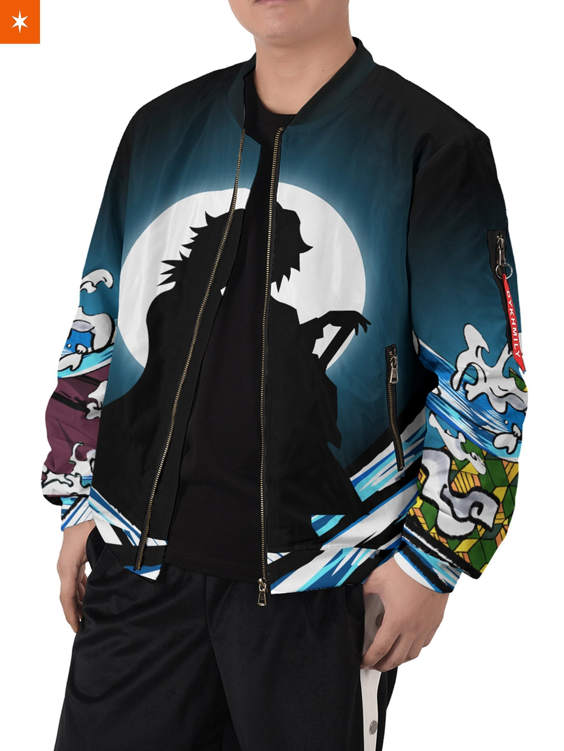 Fandomaniax - Giyu Water Style Bomber Jacket