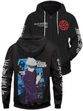 Fandomaniax - Gojo Unisex Zipped Hoodie