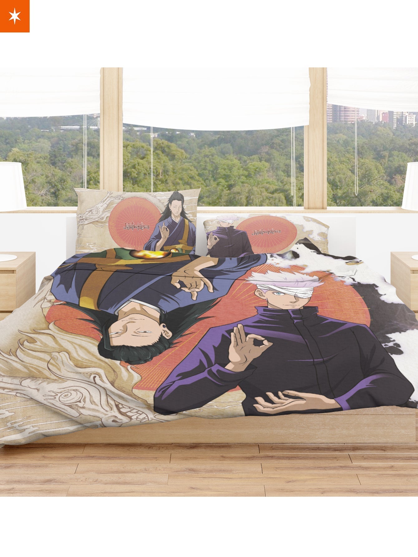 Fandomaniax - Gojo x Geto Cozy Bedding Set