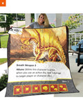 Fandomaniax - Gold Dragon Quilt Blanket