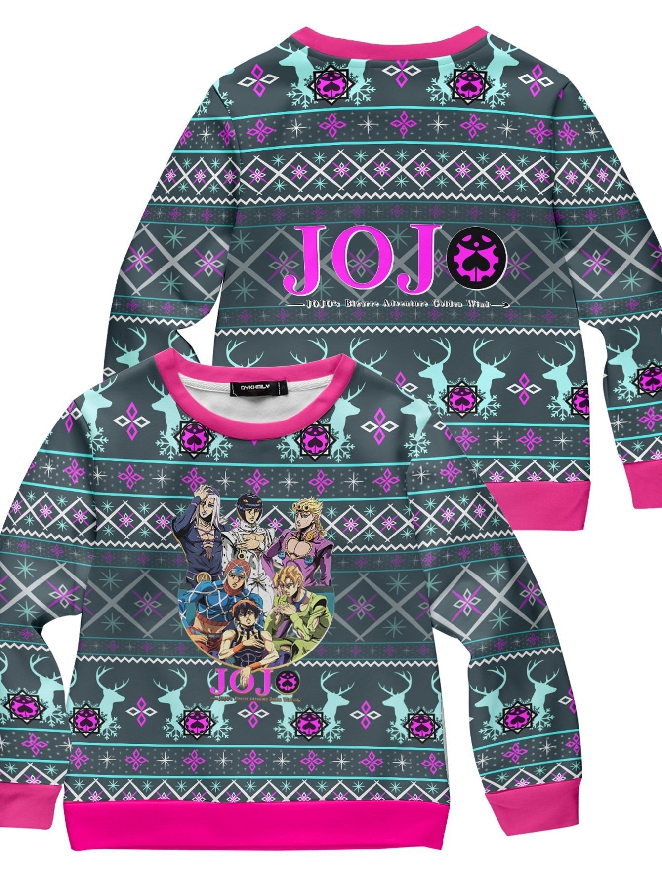 Fandomaniax - Golden Wind Xmas Kids Unisex Wool Sweater