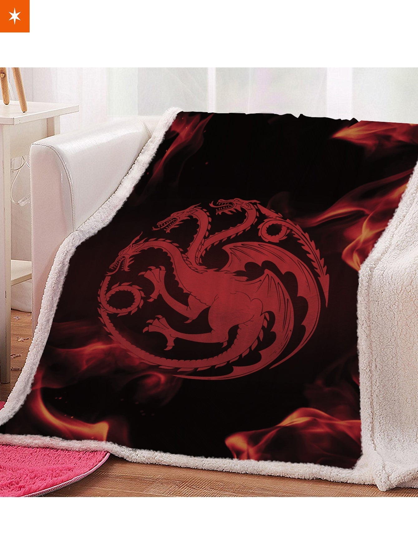Fandomaniax - GOT House Targaryen Throw Blanket