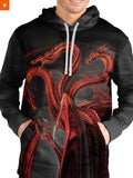 Fandomaniax - GOT Targaryen Sigil Unisex Pullover Hoodie