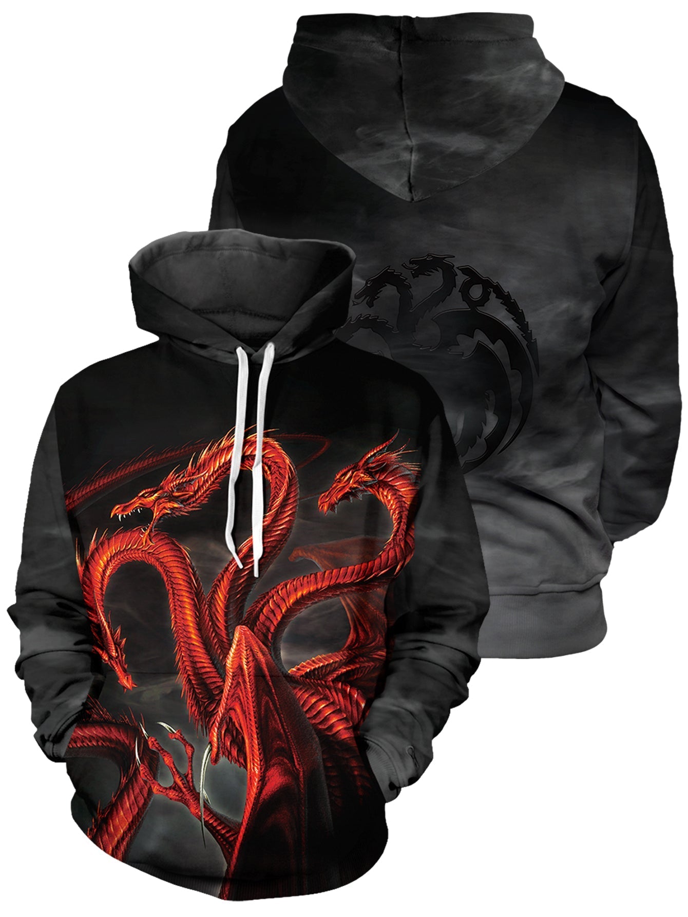 Fandomaniax - GOT Targaryen Sigil Unisex Pullover Hoodie