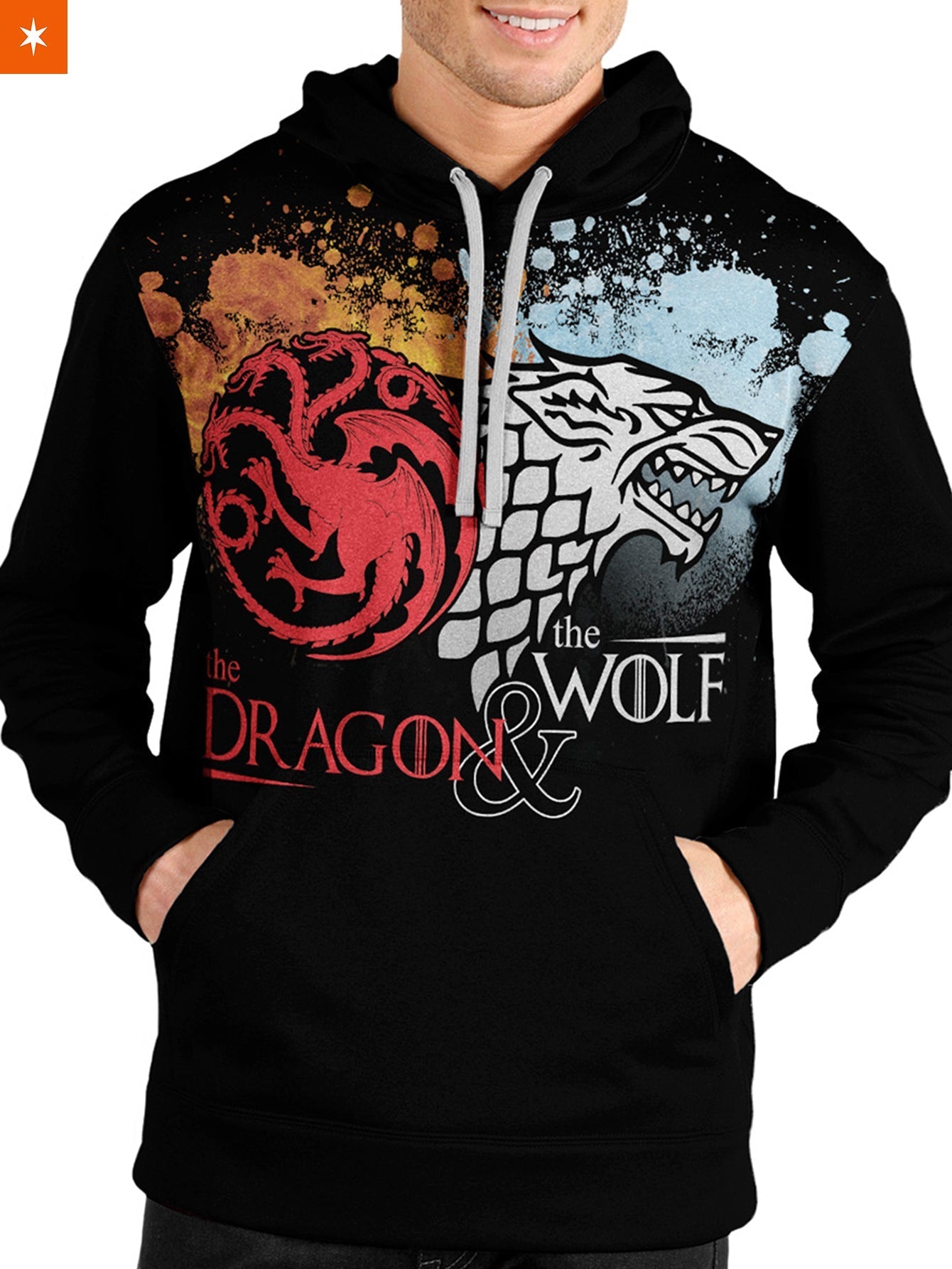 Fandomaniax - GOT Targaryen X Stark Unisex Pullover Hoodie