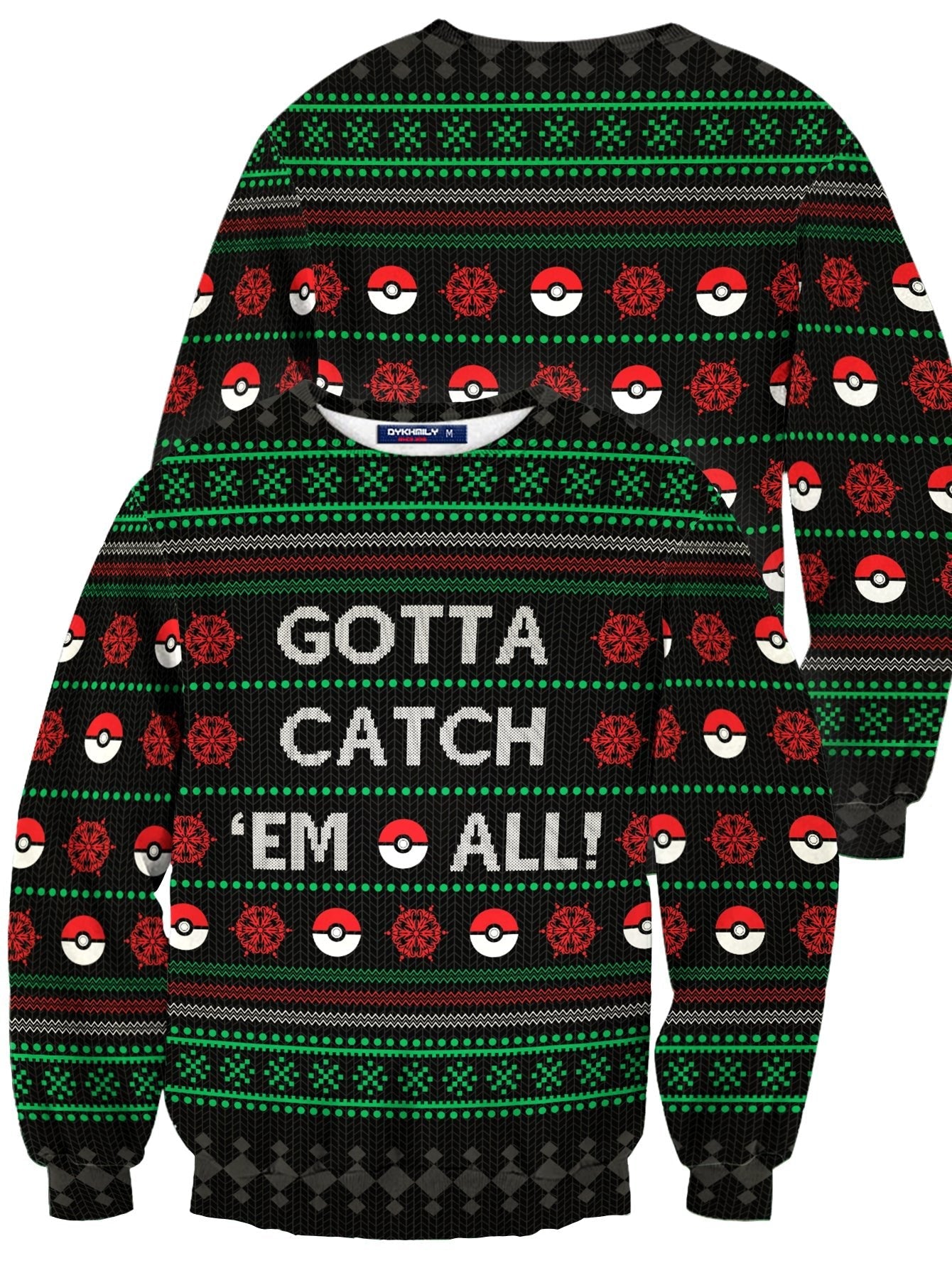 Fandomaniax - Gotta Catch Em All Unisex Wool Sweater