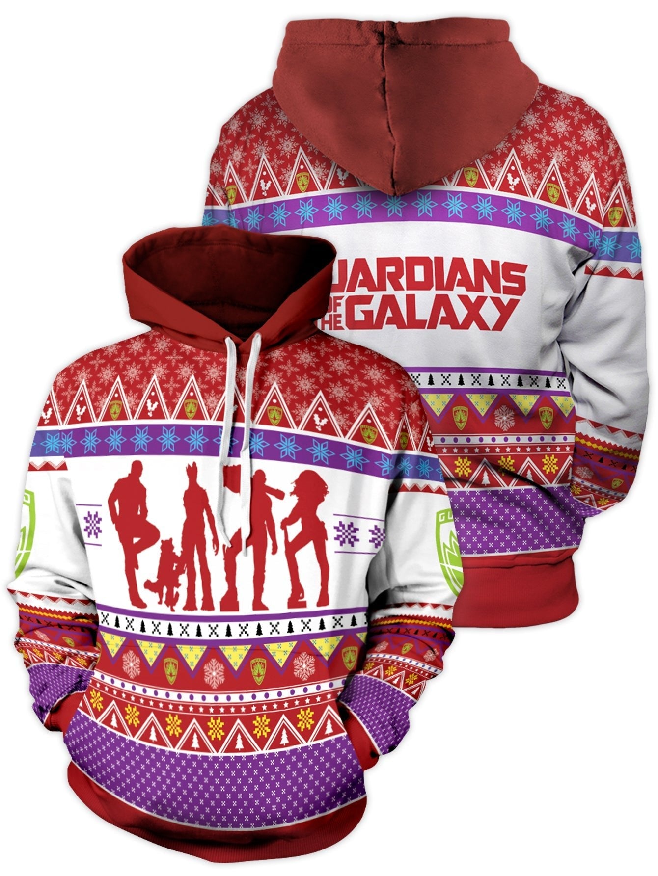 Fandomaniax - Guardians of the Christmas Galaxy Unisex Pullover Hoodie