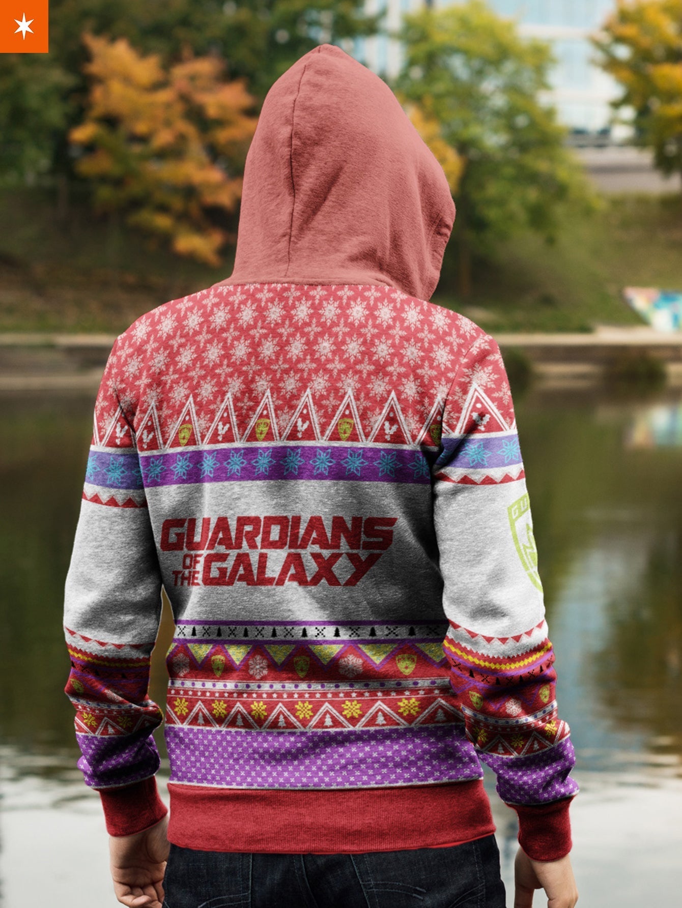 Fandomaniax - Guardians of the Christmas Galaxy Unisex Zipped Hoodie