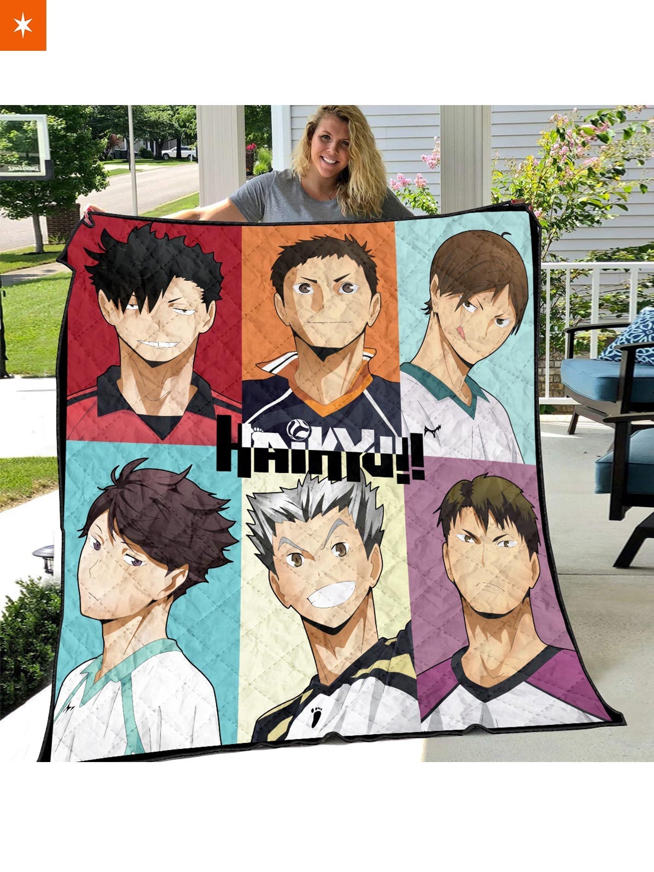 Fandomaniax - Haikyuu Captains Quilt Blanket