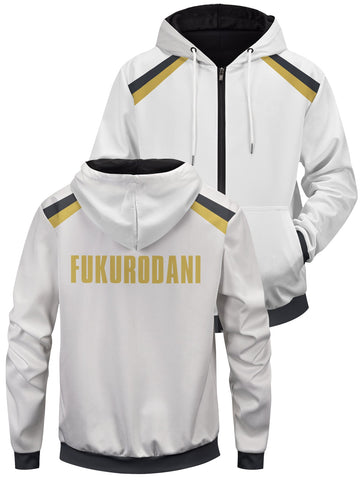 Fandomaniax - Haikyuu Fukurodani Unisex Zipped Hoodie