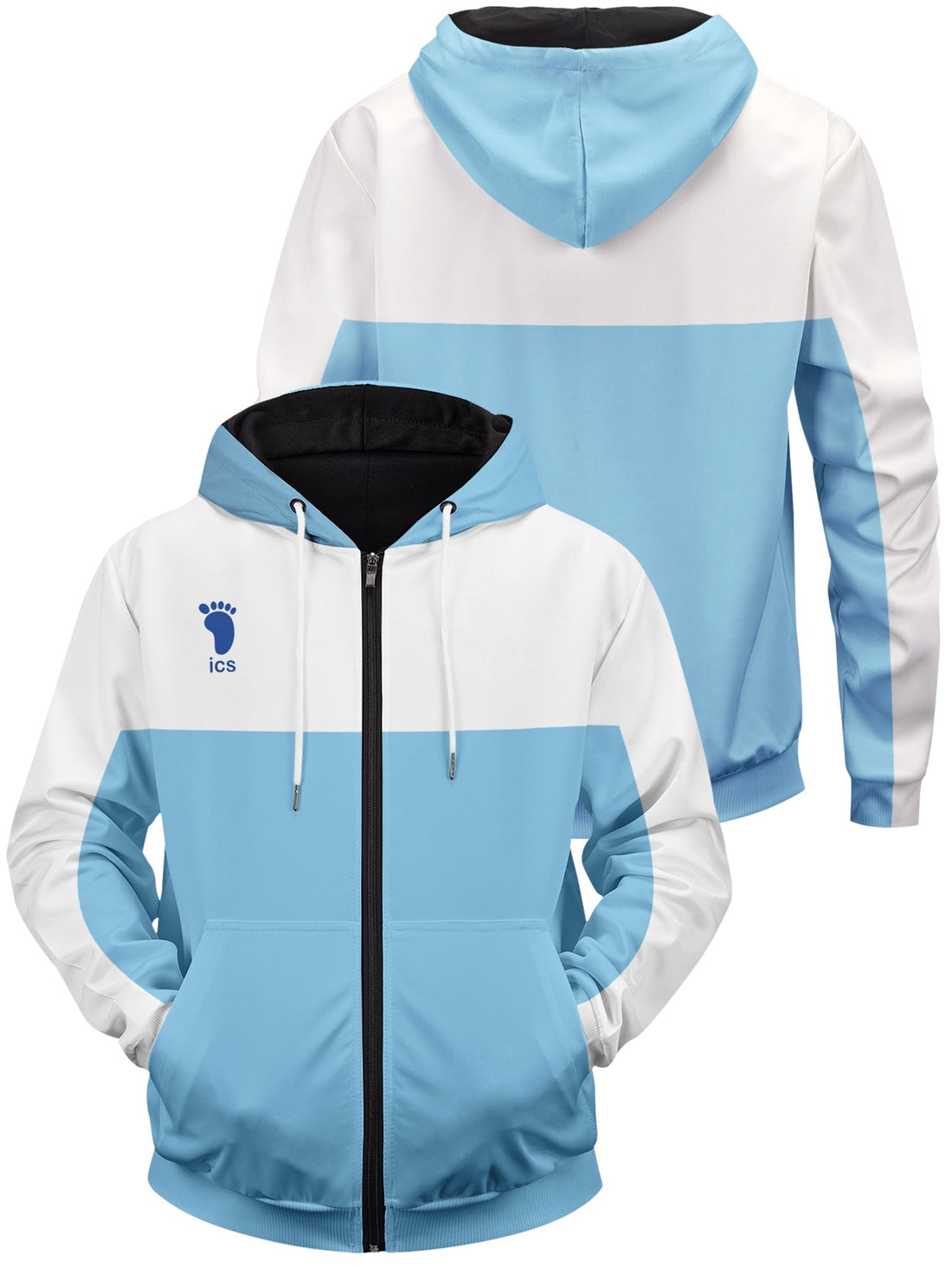 Fandomaniax - Haikyuu Kamomedai Unisex Zipped Hoodie