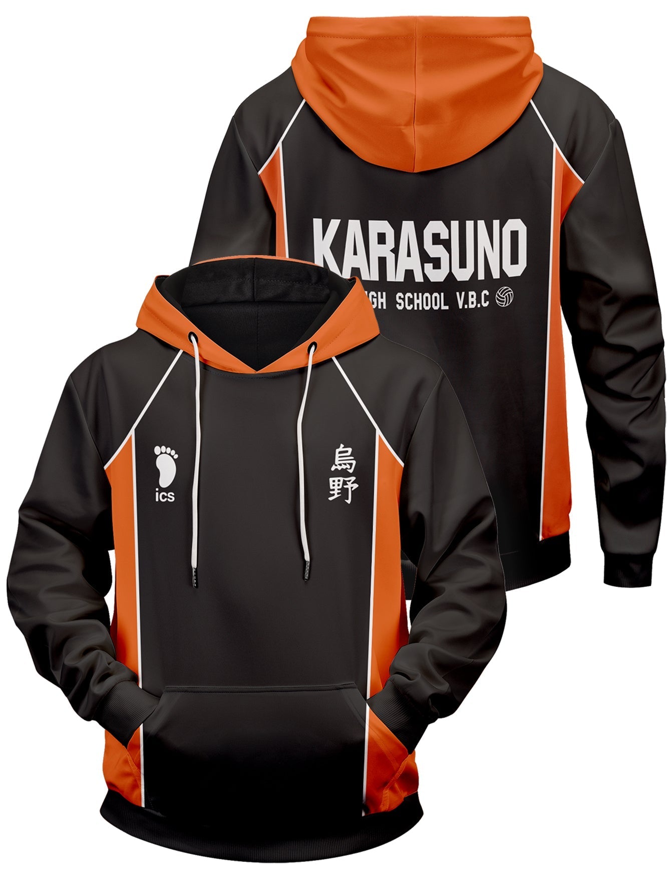 Fandomaniax - Haikyuu Karasuno Unisex Pullover Hoodie