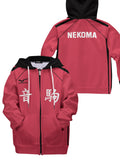 Fandomaniax - Haikyuu Nekoma Kids Unisex Zipped Hoodie